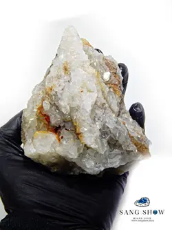 خرید سنگ راف سلستین شفاف معدنی با بلورهای بزرگ S406 سنگشو