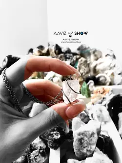 مشخصات و خرید گردنبند کوارتز معدنی راف A140 اصل | سنگشو