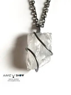 مشخصات و خرید گردنبند کوارتز معدنی راف A140 اصل | سنگشو