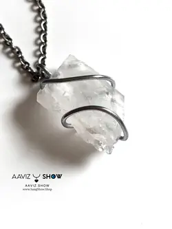 مشخصات و خرید گردنبند کوارتز معدنی راف A140 اصل | سنگشو