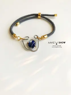 تهیه و خرید دستبند سنگ لاجورد D07 لاکچری و اصل | سنگشو