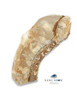 سنگ آراگونیت نارنجی دریایی نمونه انحصاری و خوشرنگ S619سنگشو