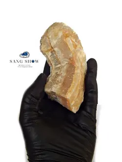 سنگ آراگونیت نارنجی دریایی نمونه انحصاری و خوشرنگ S619سنگشو