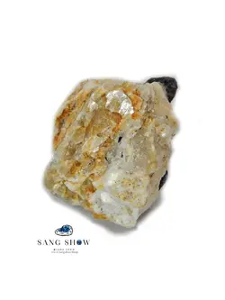 خرید سنگ تورمالین سیاه شورل بر روی بستر میکا S609 راف|سنگشو