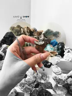 گردنبند سنگ جاسپر موکائیت اصل و معدنی نمونه انحصاری A510 راف