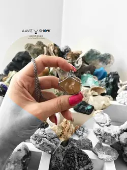 گردنبند کارنلین استثنایی و زیبا نمونه راف و معدنی A533 سنگشو