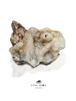 کریستال کوارتز پر بور و شفاف نمونه استثنایی S673 راف | سنگشو