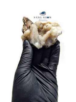 کریستال کوارتز پر بور و شفاف نمونه استثنایی S673 راف | سنگشو