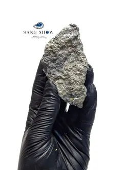 سنگ راف پیریت استثنایی و زیبا با رگه های طلایی نمونه اصل و معدنی S687