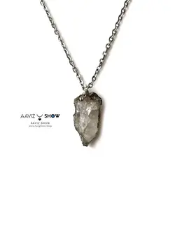 خریدگردنبند کریستال کوارتز با فرم ویژه و معدنی A619راف|سنگشو