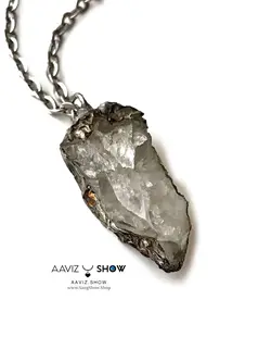 خریدگردنبند کریستال کوارتز با فرم ویژه و معدنی A619راف|سنگشو