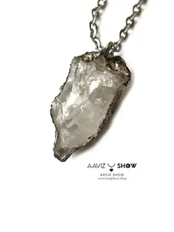 خریدگردنبند کریستال کوارتز با فرم ویژه و معدنی A619راف|سنگشو
