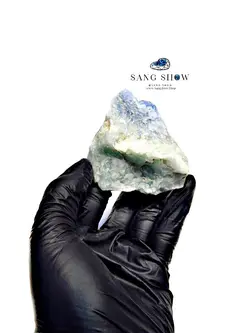 سنگ راف کوارتز آبی blue quartz نمونه معدنی و انحصاری S783راف