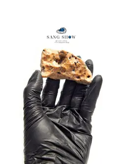 عقیق کارنلین رتایل دار نمونه ویژه و معدنی S782 راف | سنگشو