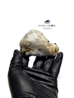 کریستال کوارتز استثنایی و زیبا بر روی بستر نمونه معدنی S869