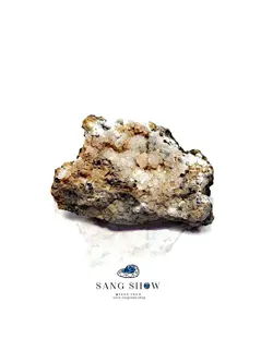 تک بلور هیولاندیت کوبیک بر بستر کریستال کوارتز S830 سنگشو