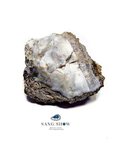 عقیق سفید با همرشدی کوارتز و آمیتیست نمونه زیبا و با اصالت S825