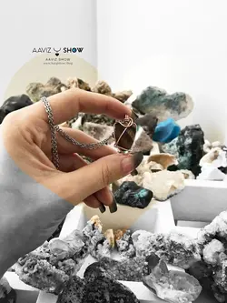 گردنبند چشم ببر خوش فرم و تامبل شده نمونه معدنی آفریقا A658