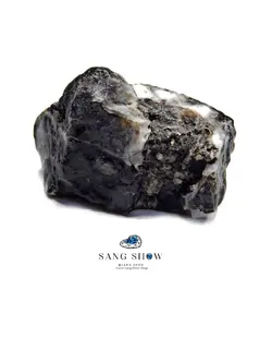 عقیق حبابی جزع (قهوه ای) نمونه زیبا و اصل و معدنی S883 راف