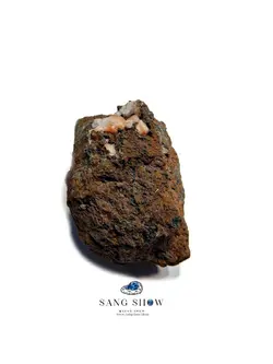 بلور های سنگ آنالسیم زیبا روی بستر سنگ نمونه کلکسیونی و اصل S959