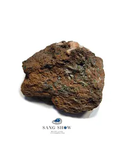 بلور های سنگ آنالسیم زیبا روی بستر سنگ نمونه کلکسیونی و اصل S959