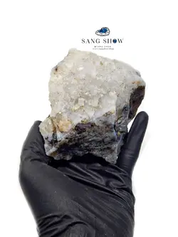 کریستال کوارتز پر بلور و استثنایی روی بستر S980 راف | سنگشو