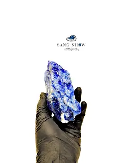 سنگ ابسیدین آبی دانه برفی نمونه استثنایی و ویژه و انحصاری S973