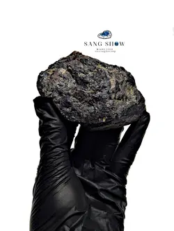 سنگ جت (شبق) یا کهربای سیاه نمونه استثنایی و اصل و معدنی S968