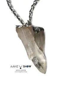 گردنبند کریستال کوارتز استثنایی و زیبا نمونه انحصاری A718راف