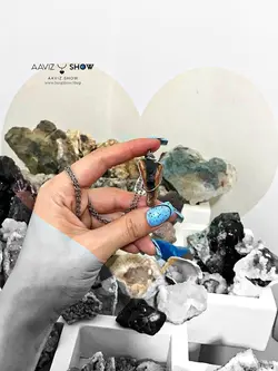 گردنبند عقیق خرمایی استثنایی و اصل و معدنی نمونه ویژه A735