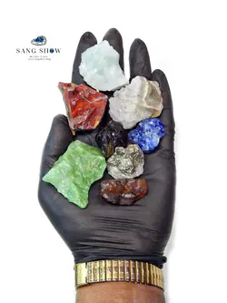 مجموعه سنگ 7 چاکرا استثنایی و ویژه از 8 سنگ اصل و معدنی Pack33