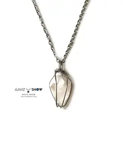 تهیه و خرید آویز کوارتز راف سنگ قدرت A772 راف | سنگشو