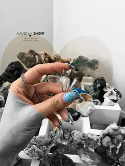 تهیه و خرید آویز کوارتز راف سنگ قدرت A772 راف | سنگشو