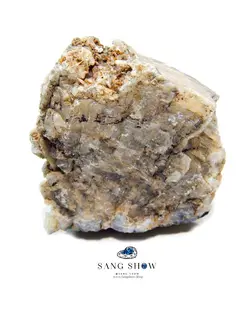 استیلبیت پر بلور و تجمعی نمونه استثنایی و اصل و معدنی با درون رشدی سلنایت S1027