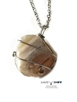 خرید گردنبند راف عقیق معدنی و اصل A784 راف | سنگشو