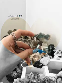 خرید گردنبند راف عقیق معدنی و اصل A784 راف | سنگشو