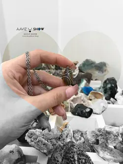 خرید آویز سنگ چشم ببر معدنی با شاین استثنایی A816 سنگشو