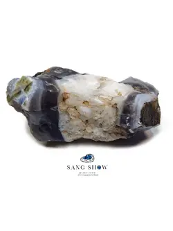 ژئود کوارتز در اعماق عقیق کبود کلاس جهانی و اصل و معدنی S1086