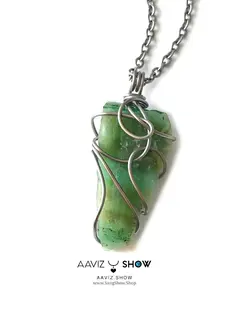 گردنبند اونتورین نمونه راف و معدنی انحصاری سنگشو A905 سنگشو