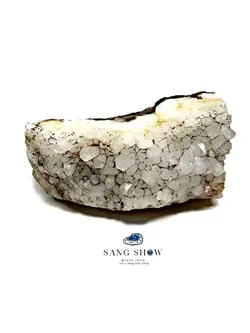 کریستال کوارتز تمام بلور روی بستر سنگ S1153راف | سنگشو