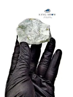 سنگ کوارتز آبی فوق العاده خوشرنگ و سبزآبی انحصاری نمونه اصل و معدنی S1148