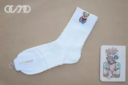 جوراب ساقدار سفید برجسته خرسی