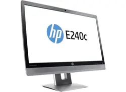 مانیتور ۲۴ اینچ hp IPS اچ پی HP E240C با وبکم و اسپیکر استوک (نقد و اقساط>طلا-چک)