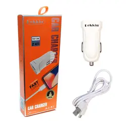 شارژر فندکی Dekkin مدل DK-636 + کابل شارژ Micro usb