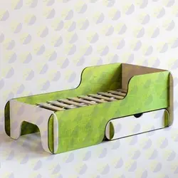 طرح تخت خواب نوجوان / دوبعدی