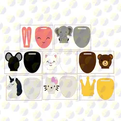 طرح صندلی کودک / دوبعدی