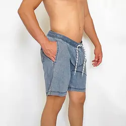 شلوارک ساحلی و مایو مردانه وارداتی جین کاغذی Blend