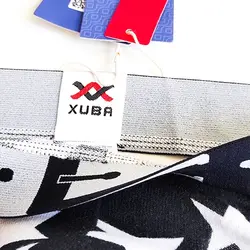شورت مردانه فانتزی پشت باز 4 بند لامبادا XUBA ستاره دار طرح کمربند