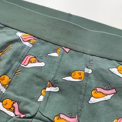 شورت مردانه پادار H&M اورجینال طرح نیمرو زمینه سبز