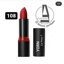 رژ لب جامد 24 ساعته یورن yorn شماره 108
